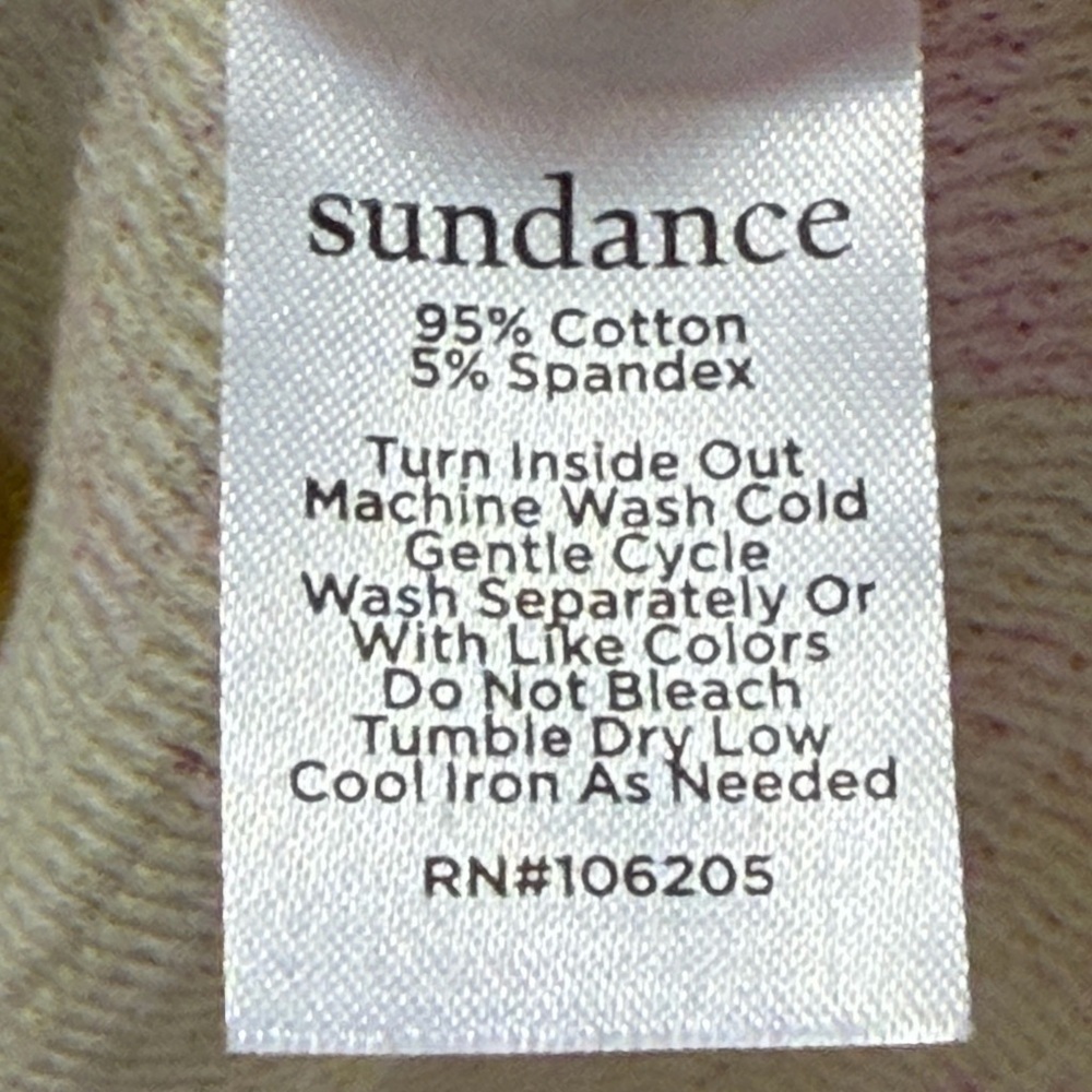 Sundance Melanie Blooms Floral Thermal • Mustard Yellow Boho Top XL - Picture 9 of 9